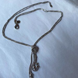 Silpada silver knot necklace